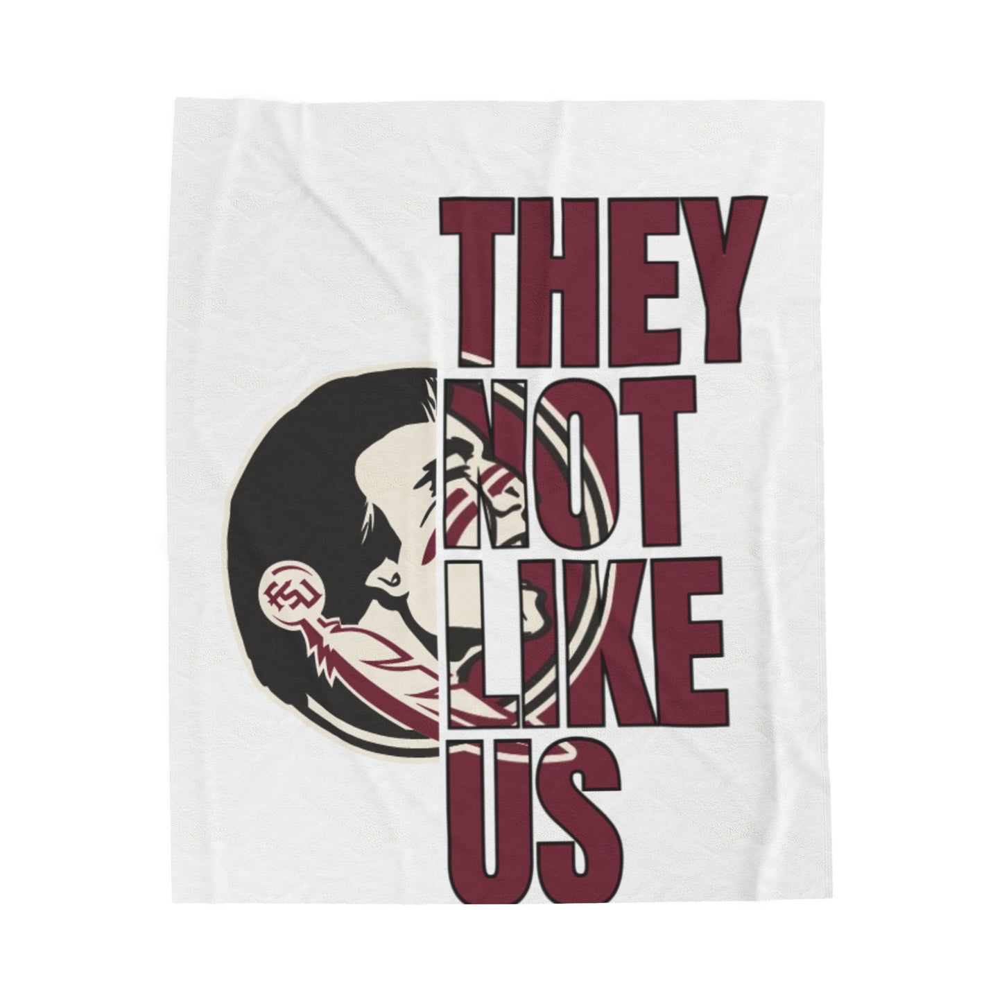 Plush Blanket FSU Seminoles 'They Not Like Us'