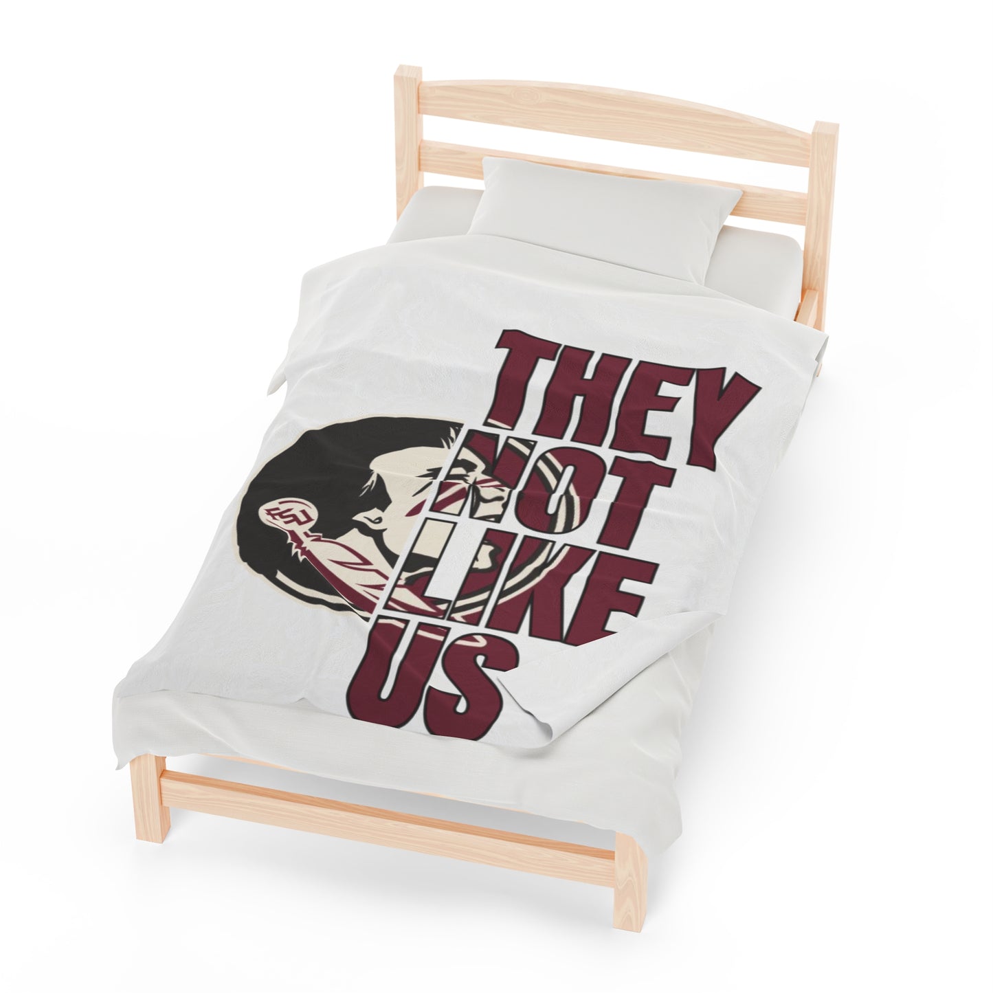 Plush Blanket FSU Seminoles 'They Not Like Us'