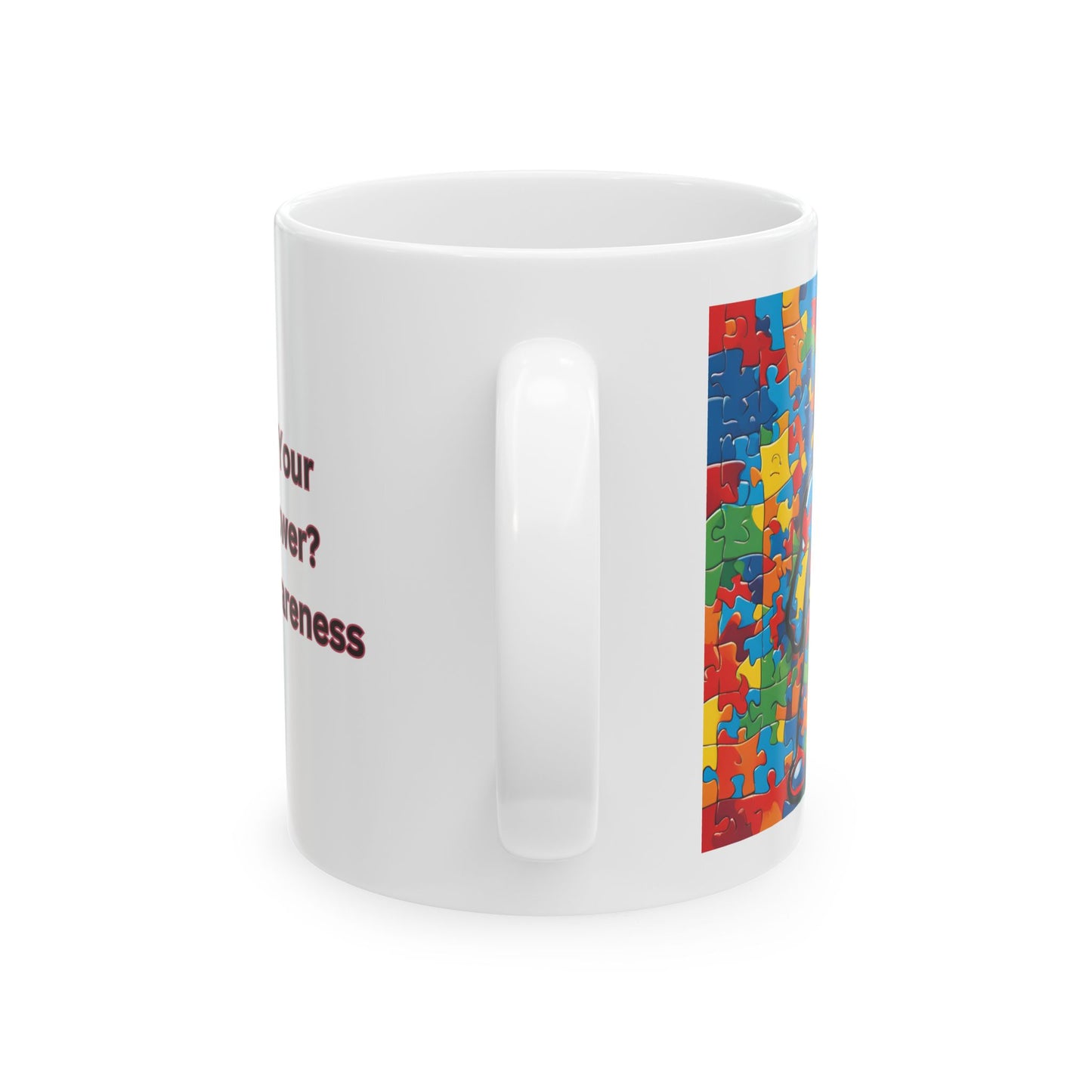 Autism Superhero Ceramic Mug, (11oz, 15oz)