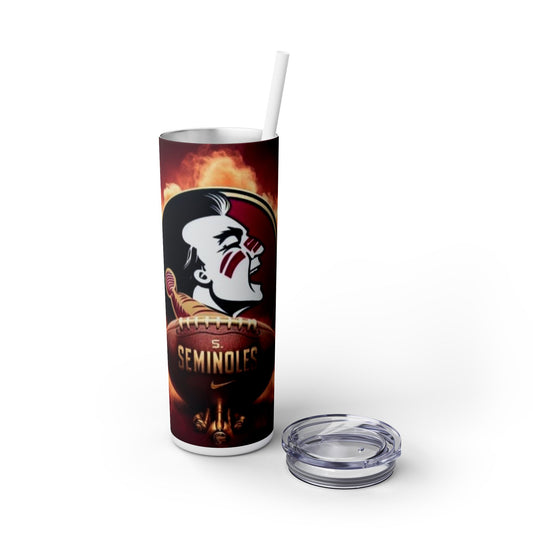 20oz Skinny Tumbler FSU Seminoles Design