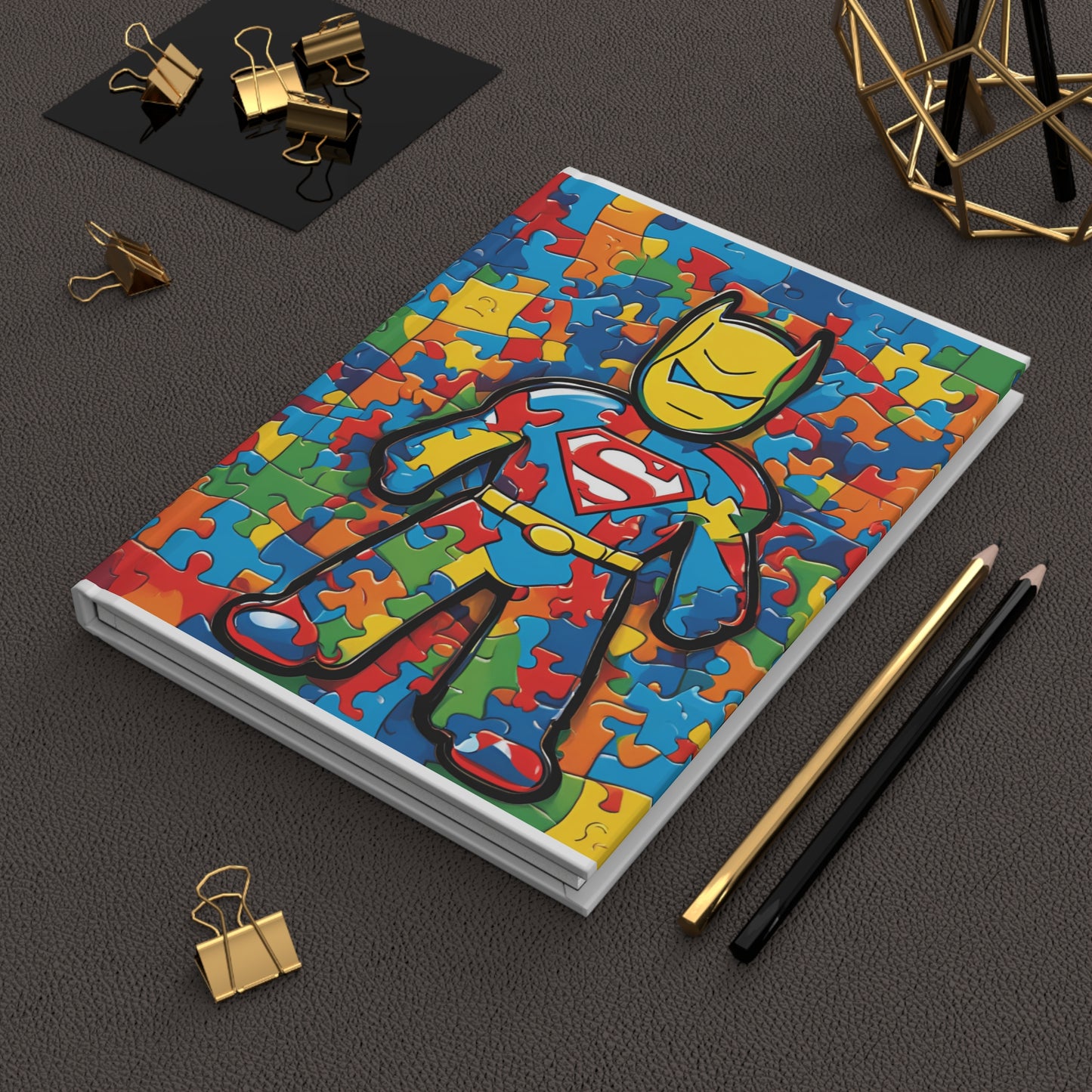 Autism Superhero Hardcover Journal Matte